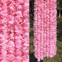 2pcs Wisteria Garland Artificial Silk Flower Vine Artificial Flowers Luxurious Weddings