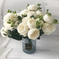 30cm Rose Pink Silk Peonies Artificial Flowers Luxurious Weddings