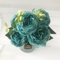 30cm Rose Pink Silk Peonies Artificial Flowers Luxurious Weddings