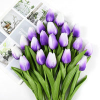 35 cm Tulip Flower Artificial Tulip Bouquet 10/5Pcs Artificial Lillies Luxurious Weddings
