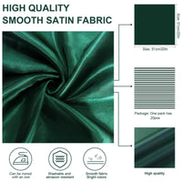 50 Pcs Satin Table Napkins 12x12inches Square Dinner Napkins Napkins Luxurious Weddings