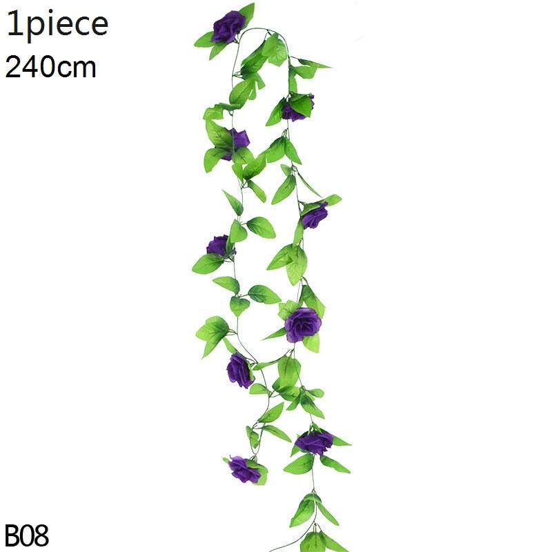 Artificial Flowers Vine Garland Wisteria Silk Hanging Flowers Artificial Flowers Luxurious Weddings