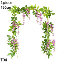 Artificial Flowers Vine Garland Wisteria Silk Hanging Flowers Artificial Flowers Luxurious Weddings