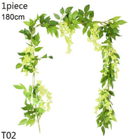 Artificial Flowers Vine Garland Wisteria Silk Hanging Flowers Artificial Flowers Luxurious Weddings