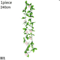 Artificial Flowers Vine Garland Wisteria Silk Hanging Flowers Artificial Flowers Luxurious Weddings