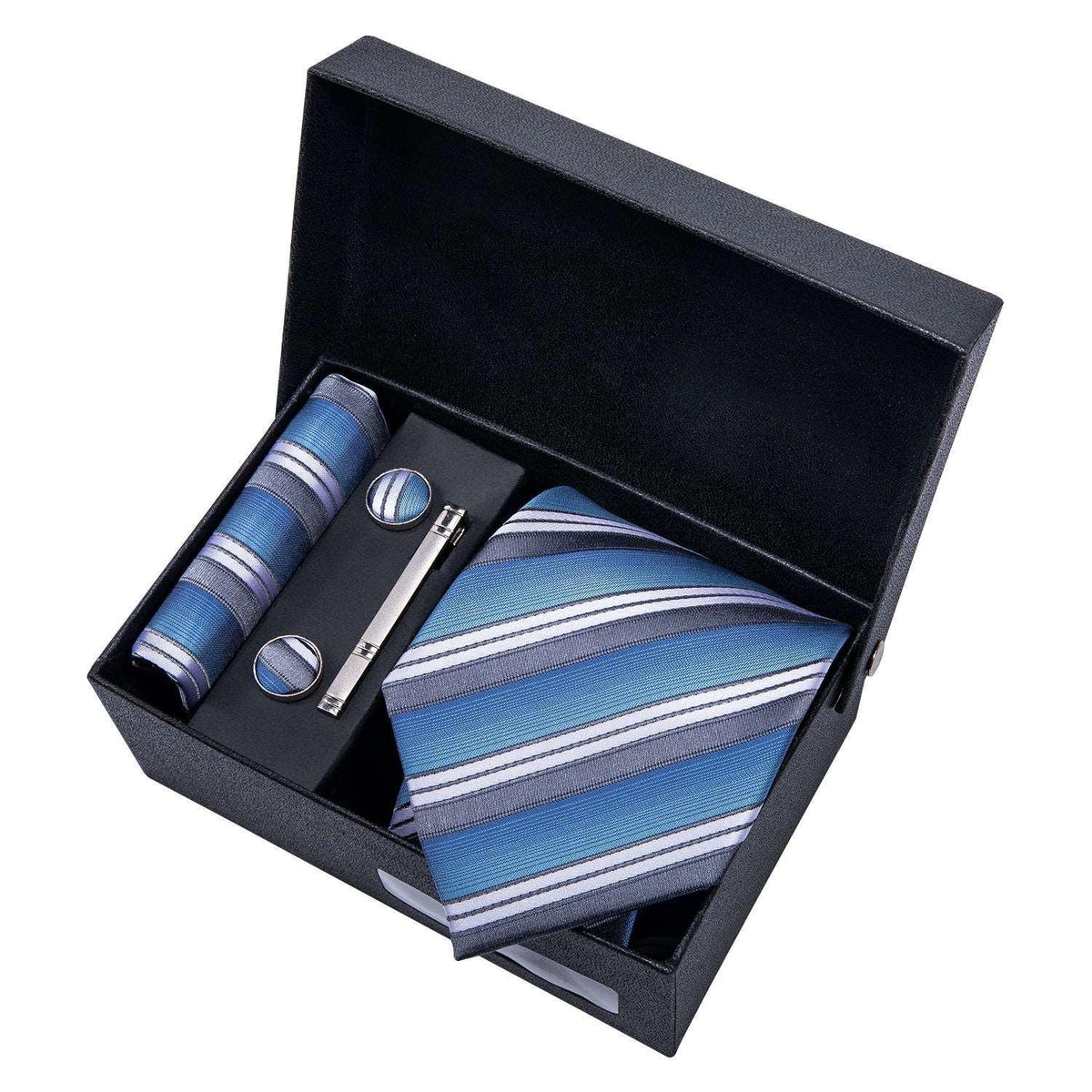Barry.Wang Luxury Designer Gold Neck Tie Set - Luxurious Weddings