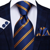 Black Red Striped Silk Wedding Tie For Men Handky Cufflink Gift Men Necktie Fashion Business Party Dropshiping Hi-Tie Designer - Luxurious Weddings