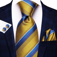 Black Red Striped Silk Wedding Tie For Men Handky Cufflink Gift Men Necktie Fashion Business Party Dropshiping Hi-Tie Designer - Luxurious Weddings