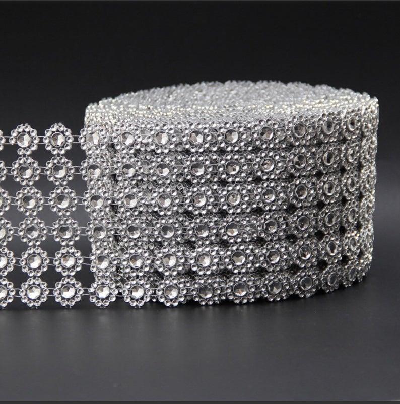 Bridal Rhinestone Bracelet Multi-row Crystal DIY Decor Luxurious Weddings