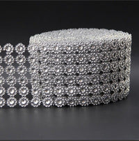 Bridal Rhinestone Bracelet Multi-row Crystal DIY Decor Luxurious Weddings