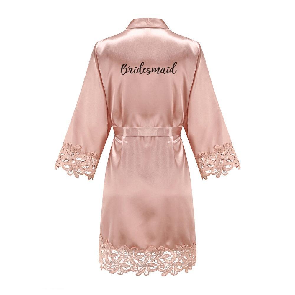 Bridesmaid/Bride Robes Rose Gold Robe Set Luxurious Weddings