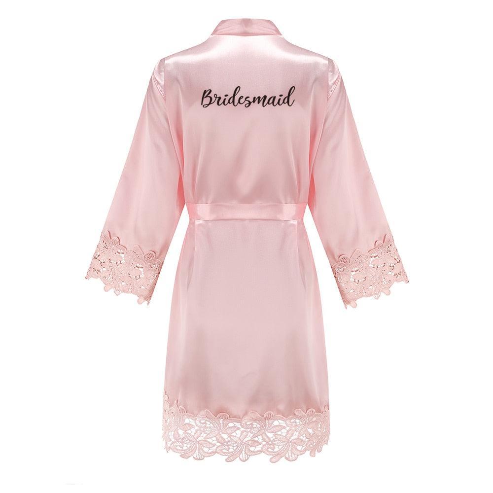 Bridesmaid/Bride Robes Rose Gold Robe Set Luxurious Weddings