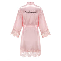 Bridesmaid/Bride Robes Rose Gold Robe Set Luxurious Weddings