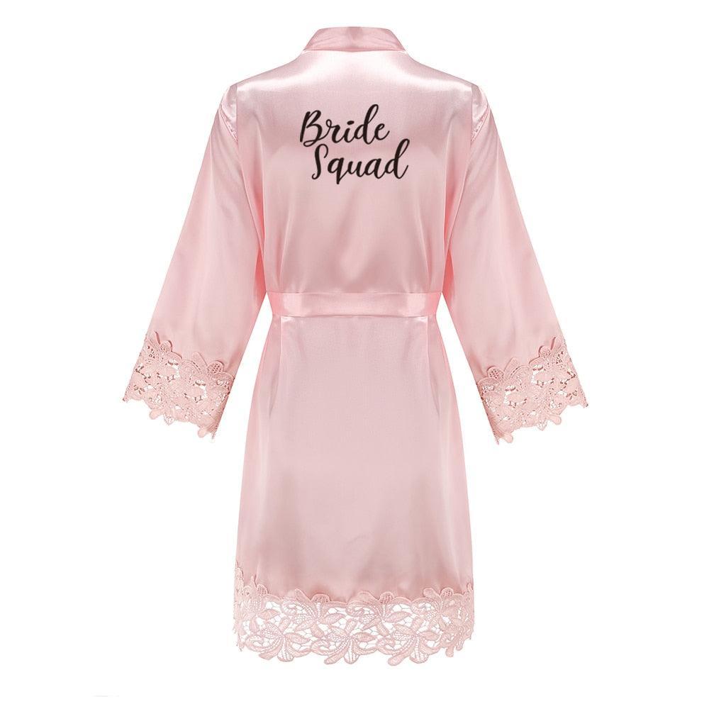 Bridesmaid/Bride Robes Rose Gold Robe Set Luxurious Weddings