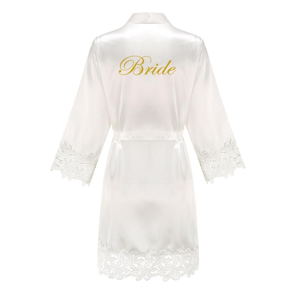 Bridesmaid/Bride Robes Rose Gold Robe Set Luxurious Weddings