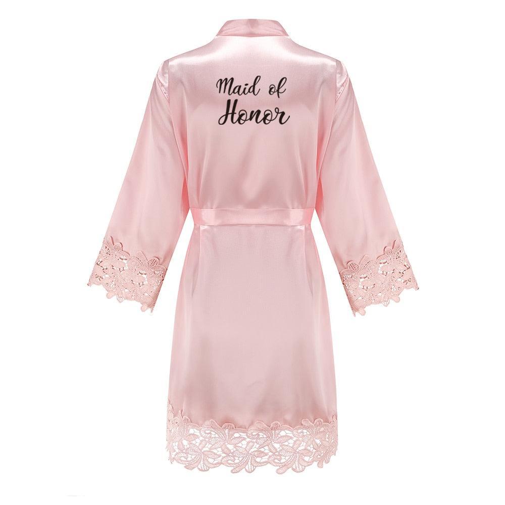 Bridesmaid/Bride Robes Rose Gold Robe Set Luxurious Weddings