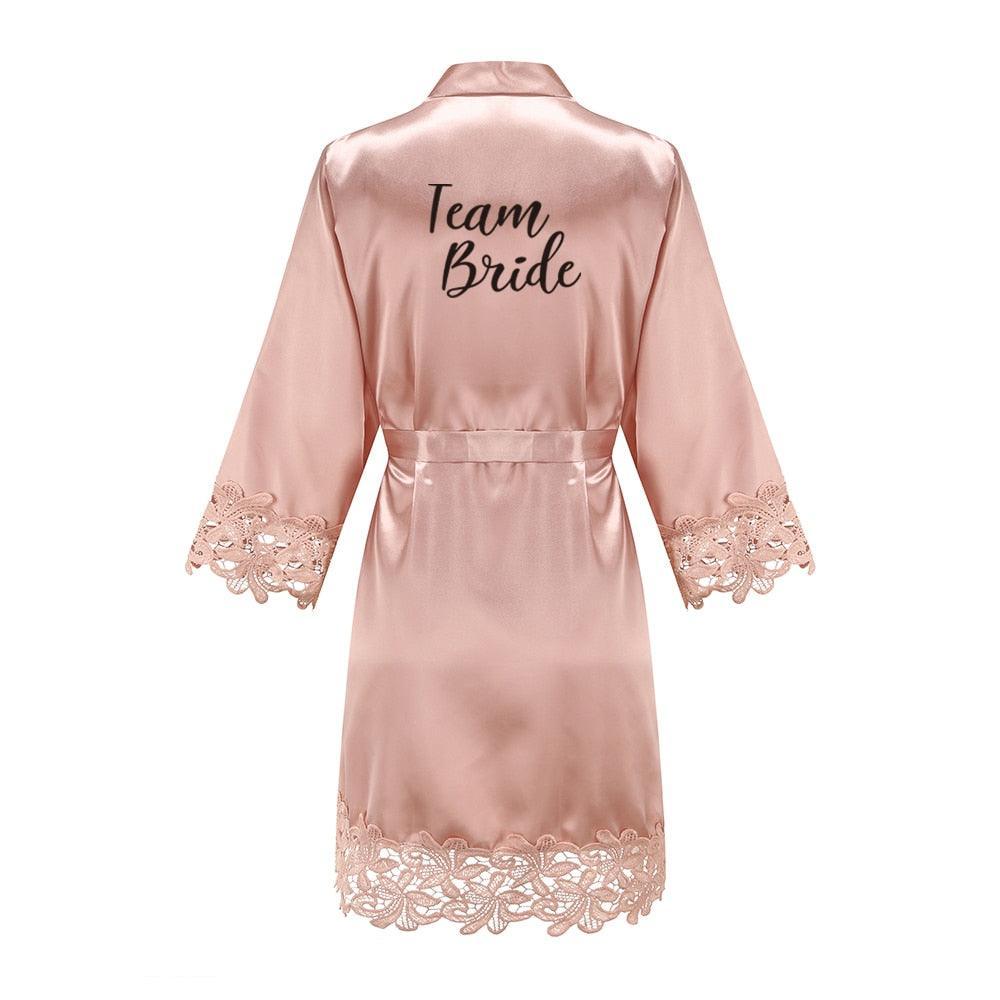 Bridesmaid/Bride Robes Rose Gold Robe Set Luxurious Weddings