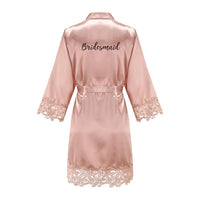 Bridesmaid/Bride Robes Rose Gold Robe Set Luxurious Weddings