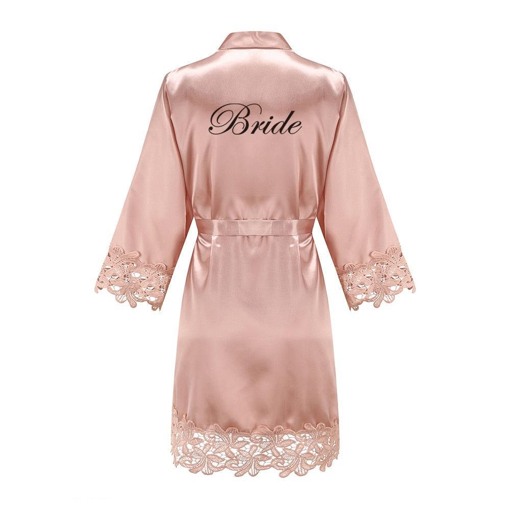 Bridesmaid/Bride Robes Rose Gold Robe Set Luxurious Weddings
