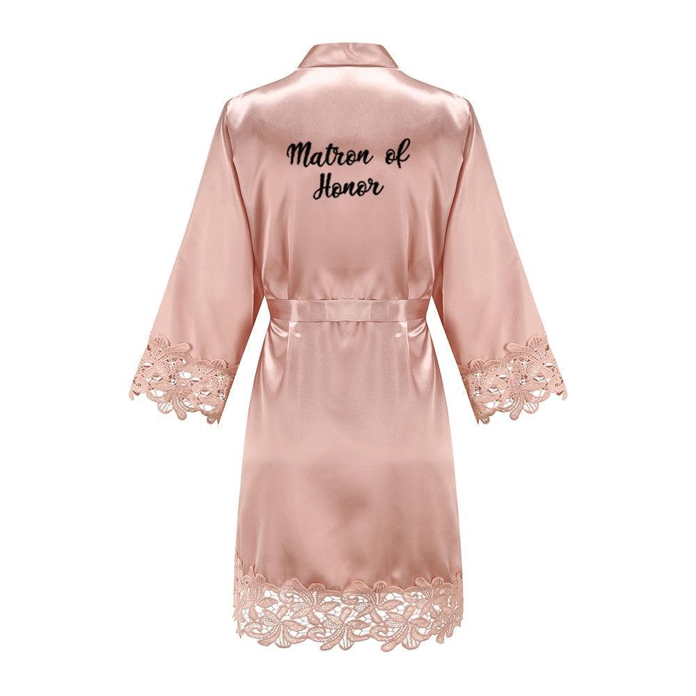 Bridesmaid/Bride Robes Rose Gold Robe Set Luxurious Weddings