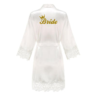Bridesmaid/Bride Robes Rose Gold Robe Set Luxurious Weddings