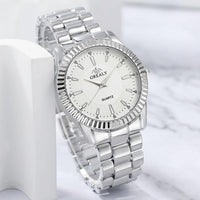 Business Fashion Casual Round Pointer Quartz Watches + Bracelet Groomsmen Gifts Luxurious Weddings