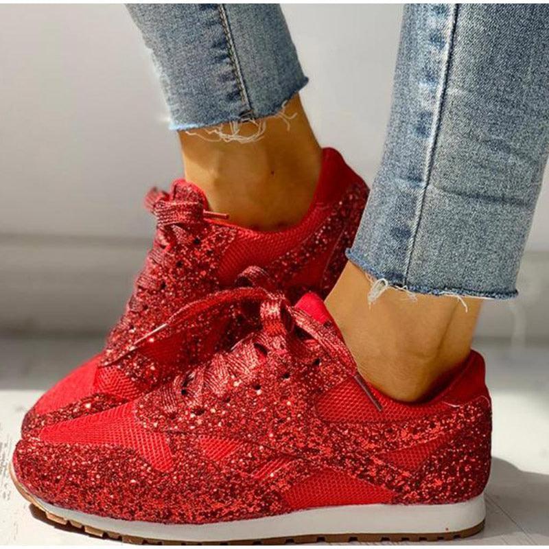 Casual Bride Glitter Bling Bridal Sneakers Bling-Shoes Luxurious Weddings