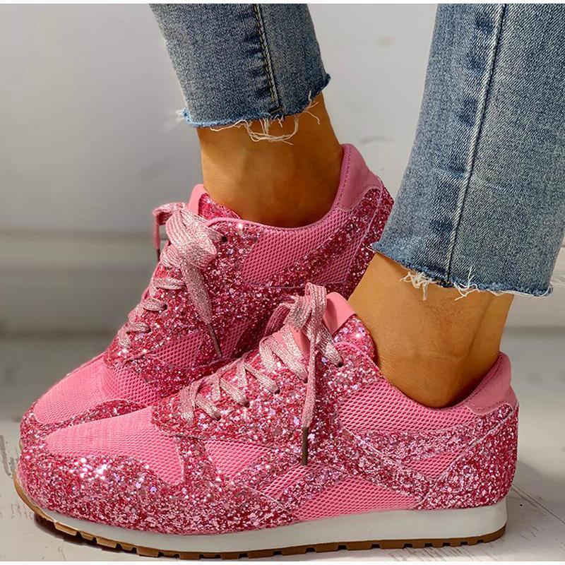 Casual Bride Glitter Bling Bridal Sneakers Bling-Shoes Luxurious Weddings