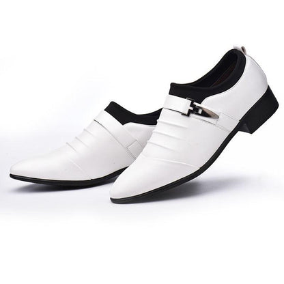 Classic Mens Formal Dress Shoes Black Leather Mens Shoes Luxurious Weddings