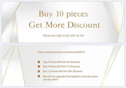 Custom 3Pc Necktie Set Neckties Luxurious Weddings