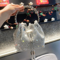 Designer bucket clutch purse rhinestone Accessories Luxurious Weddings