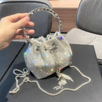 Designer bucket clutch purse rhinestone Accessories Luxurious Weddings