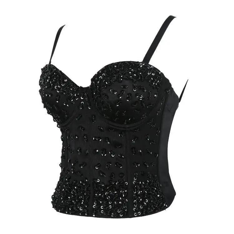 Diamante Sequined Bustier Bustier Luxurious Weddings