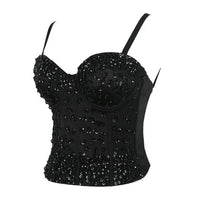 Diamante Sequined Bustier Bustier Luxurious Weddings