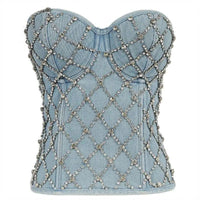 Diamante Sequined Bustier Bustier Luxurious Weddings