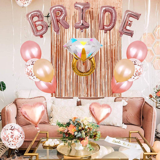 Diamond Ring Bachelor Party Balloon Set for Decoration Bachelorette Party Luxurious Weddings