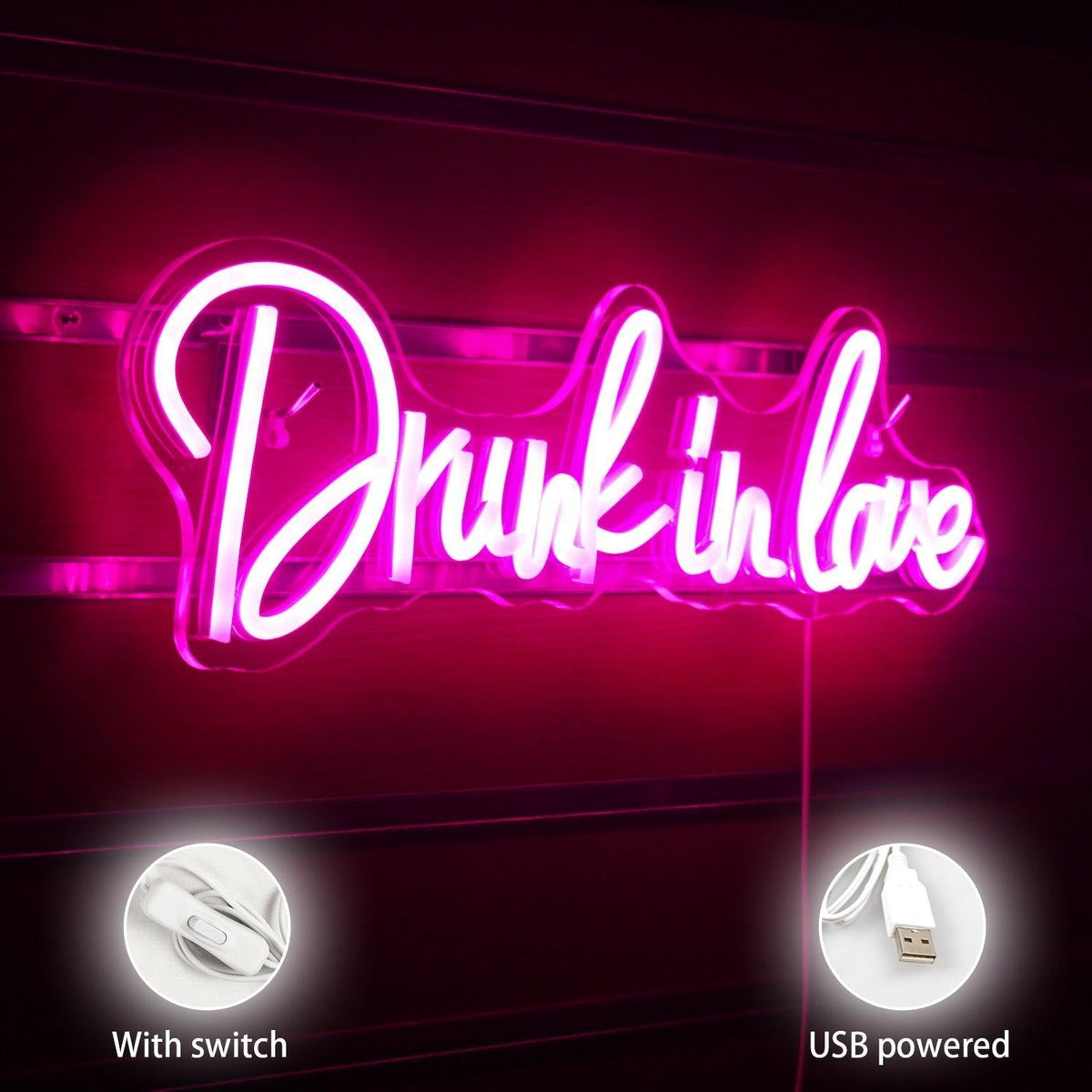 Drunk In Love Neon Sign Neon Signs Luxurious Weddings