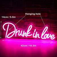Drunk In Love Neon Sign Neon Signs Luxurious Weddings
