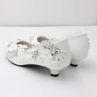 Hansmade Lace large size bridal shoes - Luxurious Weddings