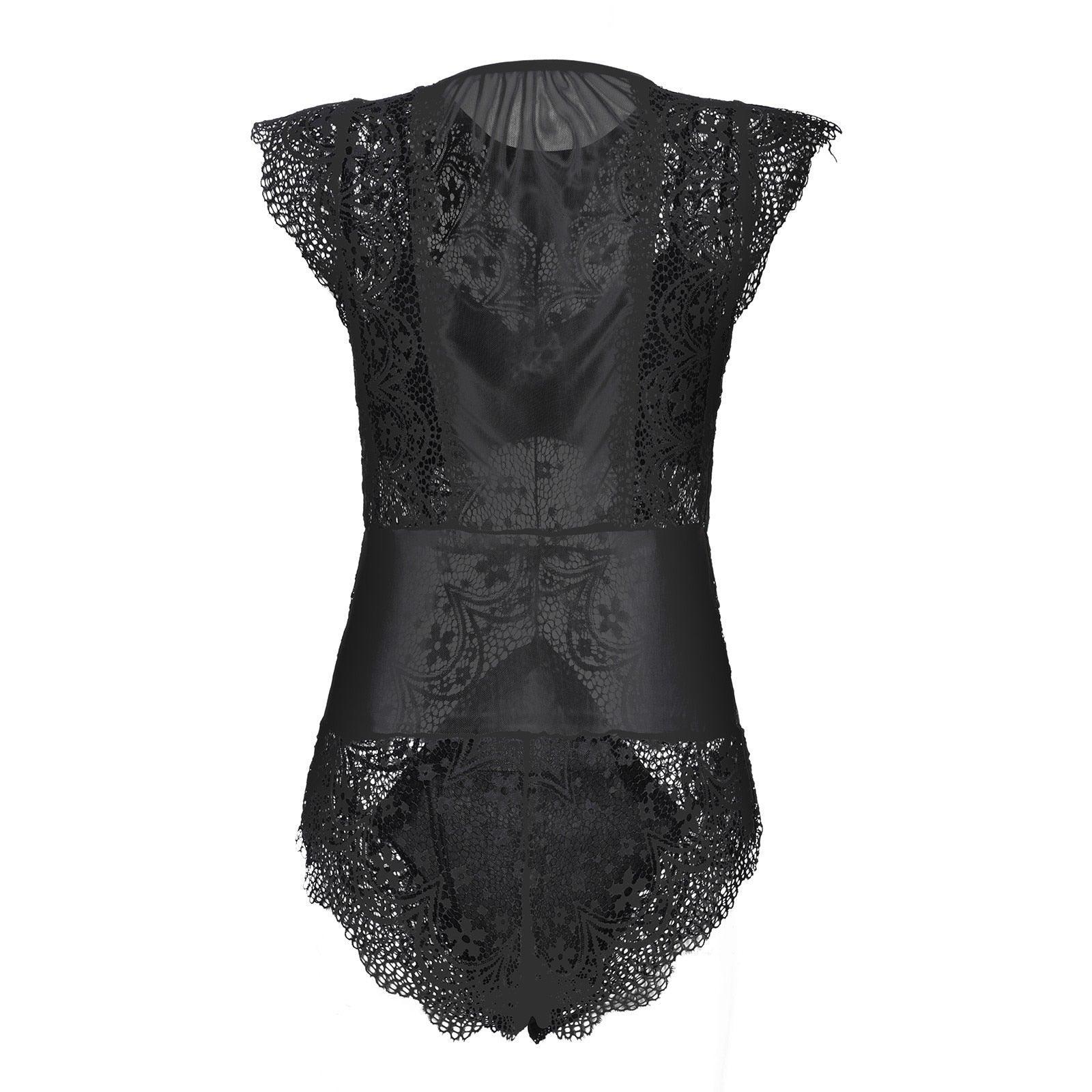 Lace Bodysuit Sexy Lingerie Sleepwear Mesh Lingerie Luxurious Weddings