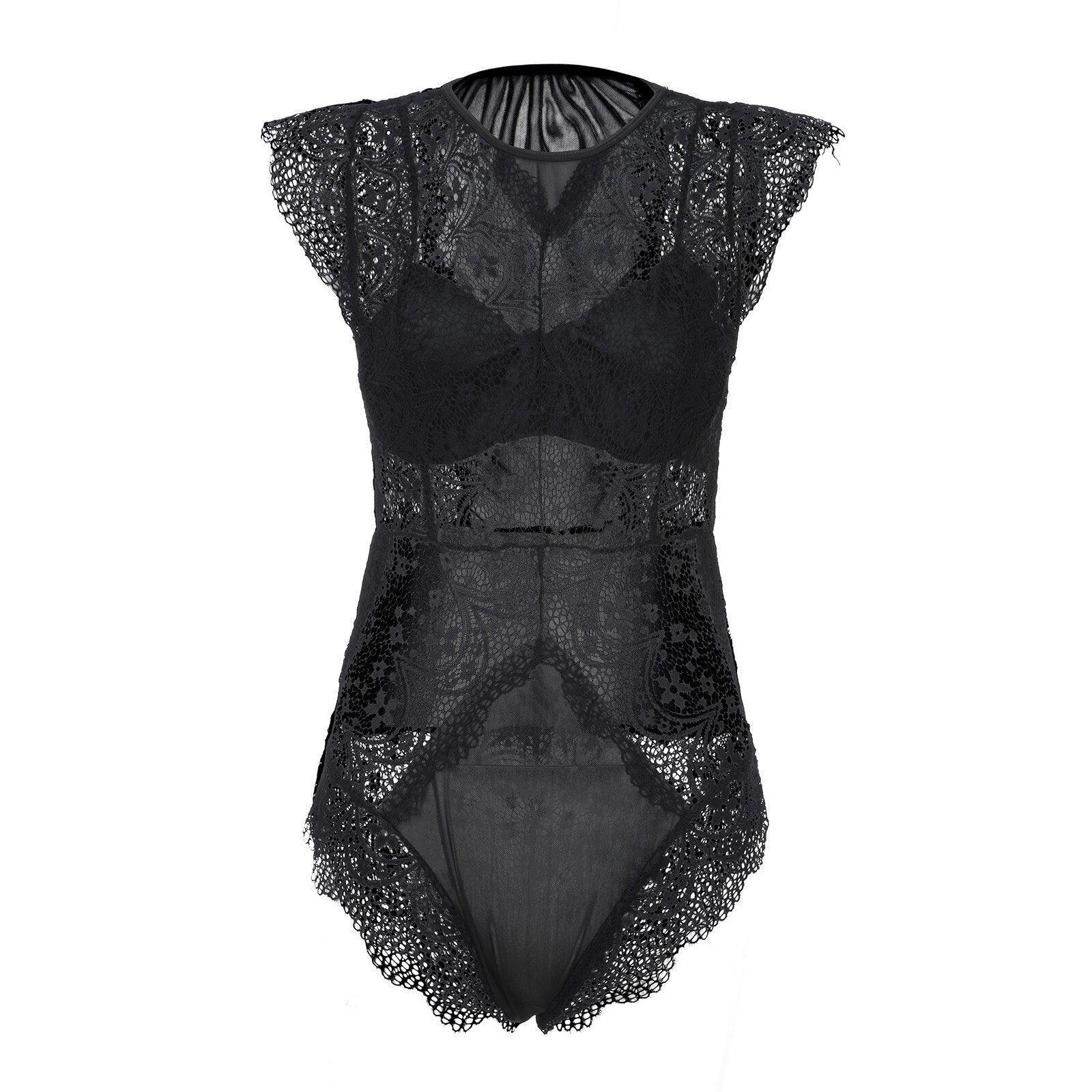 Lace Bodysuit Sexy Lingerie Sleepwear Mesh Lingerie Luxurious Weddings