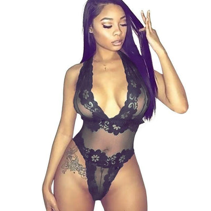 Lace Bodysuit Women Floral Printed Lingerie Luxurious Weddings