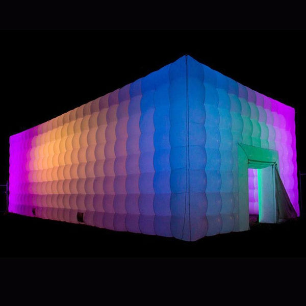 Large white Inflatable Square Tent/Marquee With Lights Luxurious Weddings