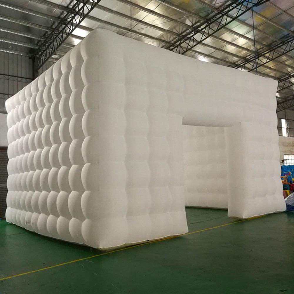 Large white Inflatable Square Tent/Marquee With Lights Marquees Luxurious Weddings