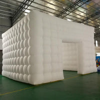 Large white Inflatable Square Tent/Marquee With Lights Marquees Luxurious Weddings