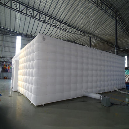 Large white Inflatable Square Tent/Marquee With Lights Marquees Luxurious Weddings