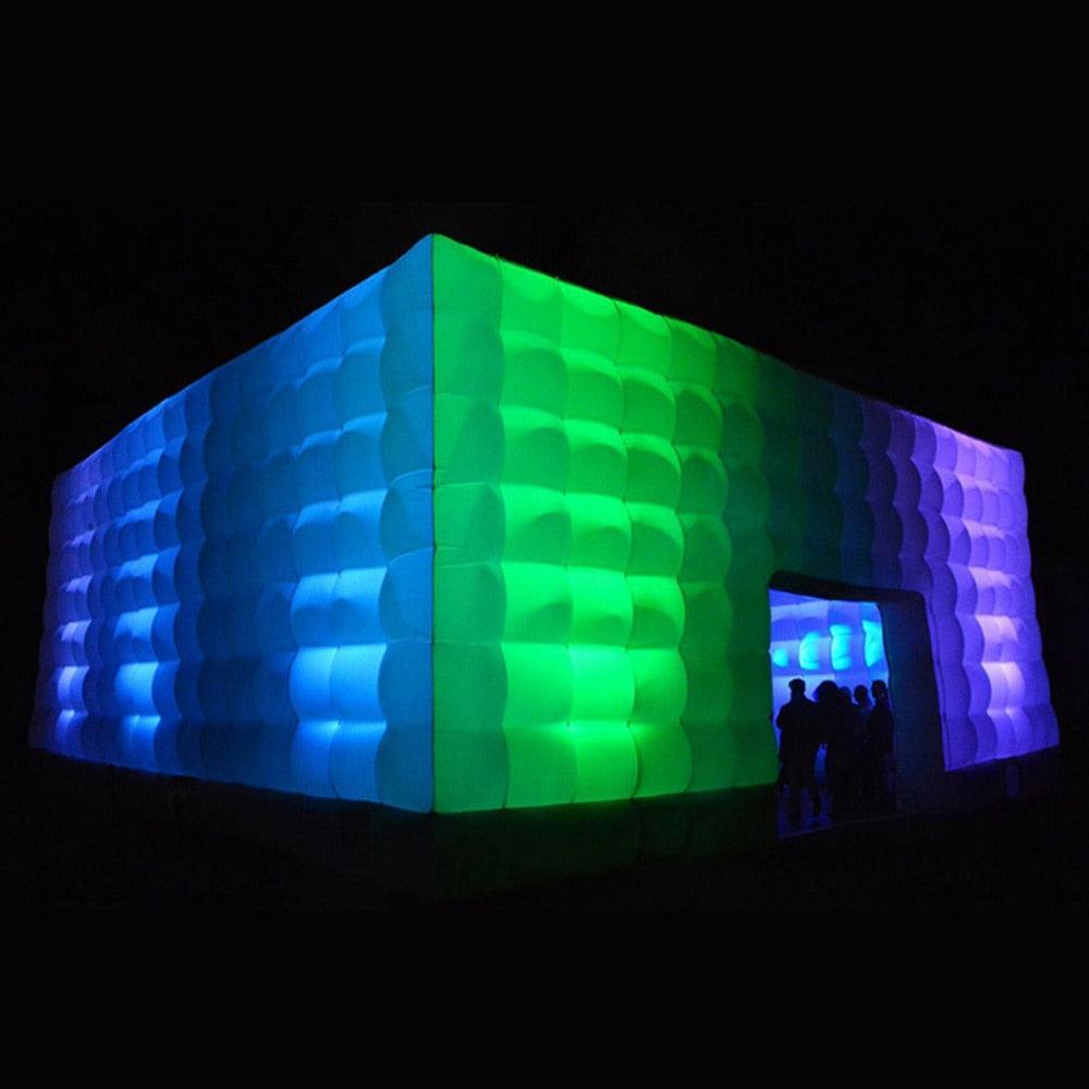 Large white Inflatable Square Tent/Marquee With Lights Marquees Luxurious Weddings
