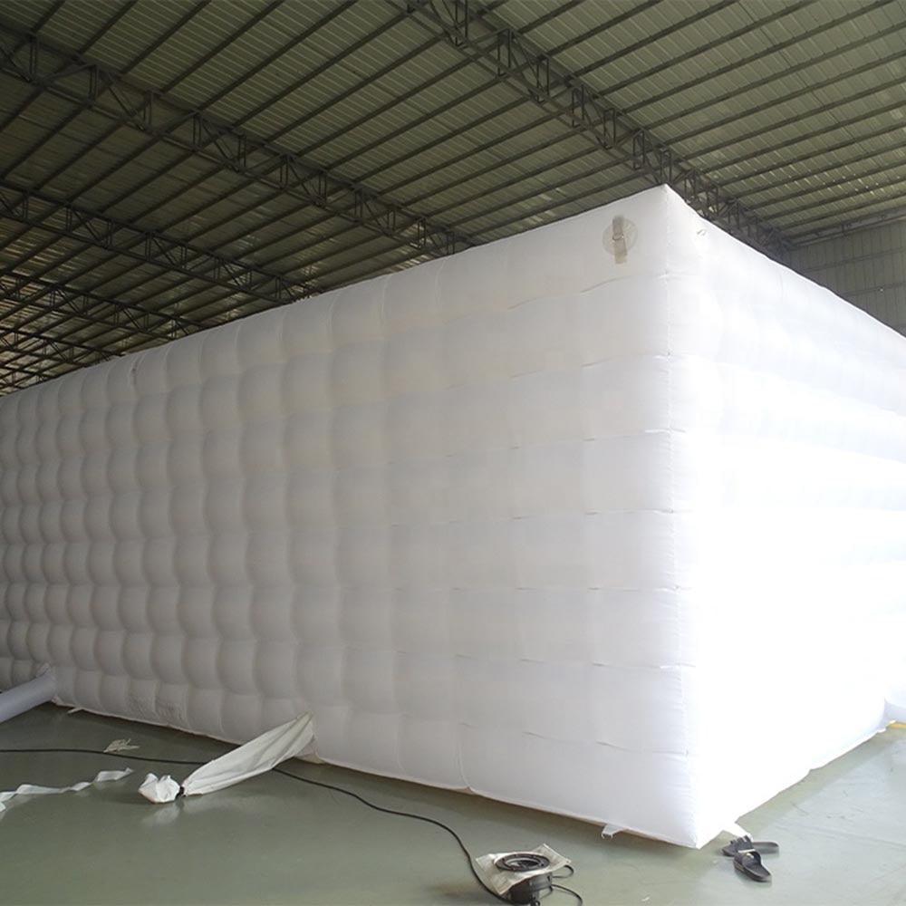 Large white Inflatable Square Tent/Marquee With Lights Marquees Luxurious Weddings