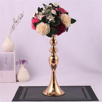 Metal Candle Holders Flowers Vase Candlestick Centerpieces - Luxurious Weddings