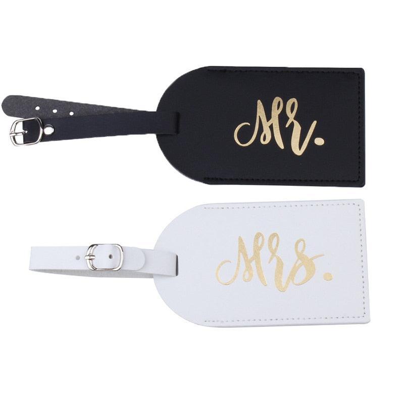 Mr Mrs Luggage Tag Honeymoon travel Wedding Gift NewlyWed Gifts Luxurious Weddings